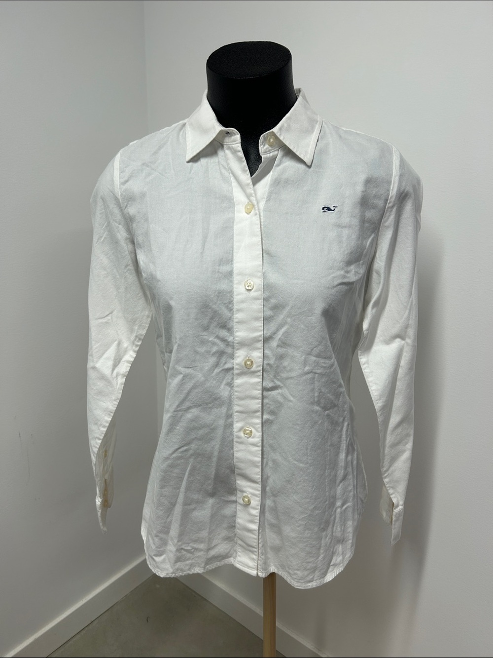 Vineyard Vines White Classic Cotton Oxford Button Down Shirt Size 6